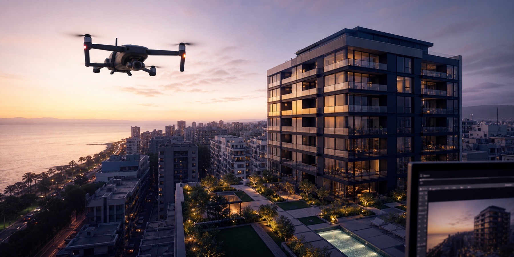 Producción audiovisual inmobiliaria con dron